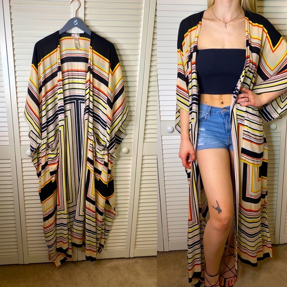 Free People Other - Maxi Printed Coverup/kimono